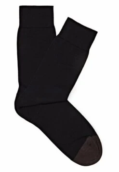 Massimo Dutti Contrast Scottish Yarn - Socks - Dark Blue
