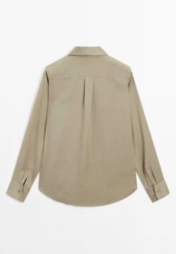 Massimo Dutti FLOWING LONG SLEEVE - Button-down Blouse - Ochre -Massimo Dutti Shop 0b60374b49e14116ad067c7c9a9d8772