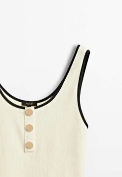 Massimo Dutti Contrast With Straps And Buttons- Top - Beige 9 Massimo Dutti Contrast With Straps And Buttons- Top - Beige -Massimo Dutti Shop 0b773574676443a09893490103a9ef38