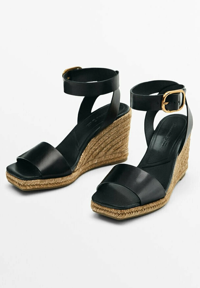 Massimo Dutti With Buckled Ankle Strap - Wedge Sandals 5 Massimo Dutti With Buckled Ankle Strap - Wedge Sandals - Image 3