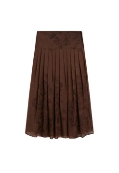 Massimo Dutti FLARED FLORAL PRINT MIDI - Pleated Skirt - Mottled Dark Brown 15 Massimo Dutti FLARED FLORAL PRINT MIDI - Pleated Skirt - Mottled Dark Brown -Massimo Dutti Shop 0b8ea402df3a40ca842b1c55f8c7bb93