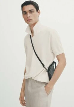 Massimo Dutti Polo Shirt - Beige -Massimo Dutti Shop 0c5e55a5e19d4933a17b29ab1ea10c09