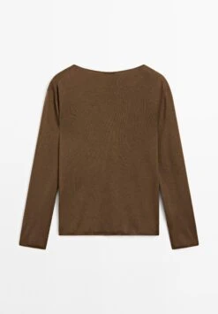 Massimo Dutti BOAT NECK LONG SLEEVE - Jumper - Dark Brown 18 Massimo Dutti BOAT NECK LONG SLEEVE - Jumper - Dark Brown -Massimo Dutti Shop 0c866739b6264c1f92b2b34b84cd4a16
