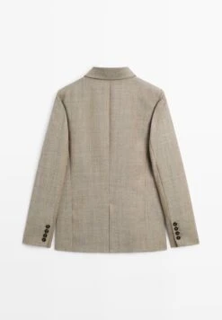 Massimo Dutti FLECKED WITH BUTTONS - Blazer - Beige -Massimo Dutti Shop 0c87ee649abf4b88ae887dbbc6e98ef8