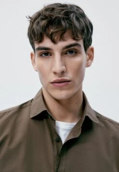 Massimo Dutti Slim Fit - Shirt - Mottled Brown 21 Massimo Dutti Slim Fit - Shirt - Mottled Brown -Massimo Dutti Shop 0cbff56900ab4bb4bed0322f1a8b6a75