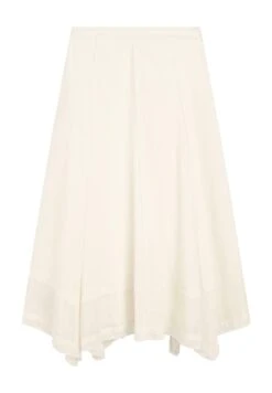 Massimo Dutti MIDI WITH SEAM DETAILS - A-line Skirt - Beige -Massimo Dutti Shop 0ccdd687c5104a4da88e851a9c336d63