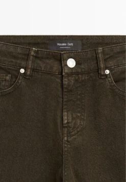 Massimo Dutti MID-WAIST TAPERED FIT - Straight Leg Jeans - Mottled Dark Brown -Massimo Dutti Shop 0cd66bcb51924e829127b9ee0fcc98ba