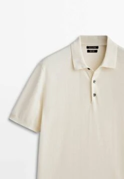 Massimo Dutti Short Sleeve - Polo Shirt - Beige -Massimo Dutti Shop 0ce32aa706bc409c8de7e77366624cbb