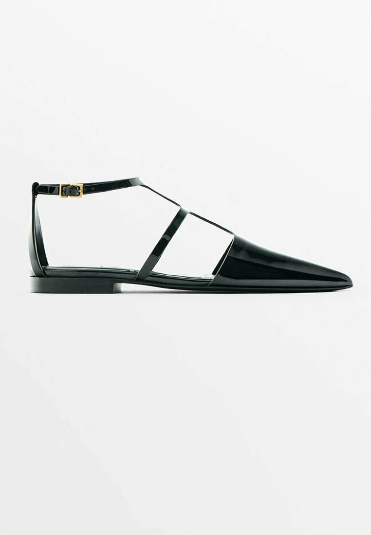 Massimo Dutti Flat - Ankle Strap Ballet Pumps 8 Massimo Dutti Flat - Ankle Strap Ballet Pumps - Image 6
