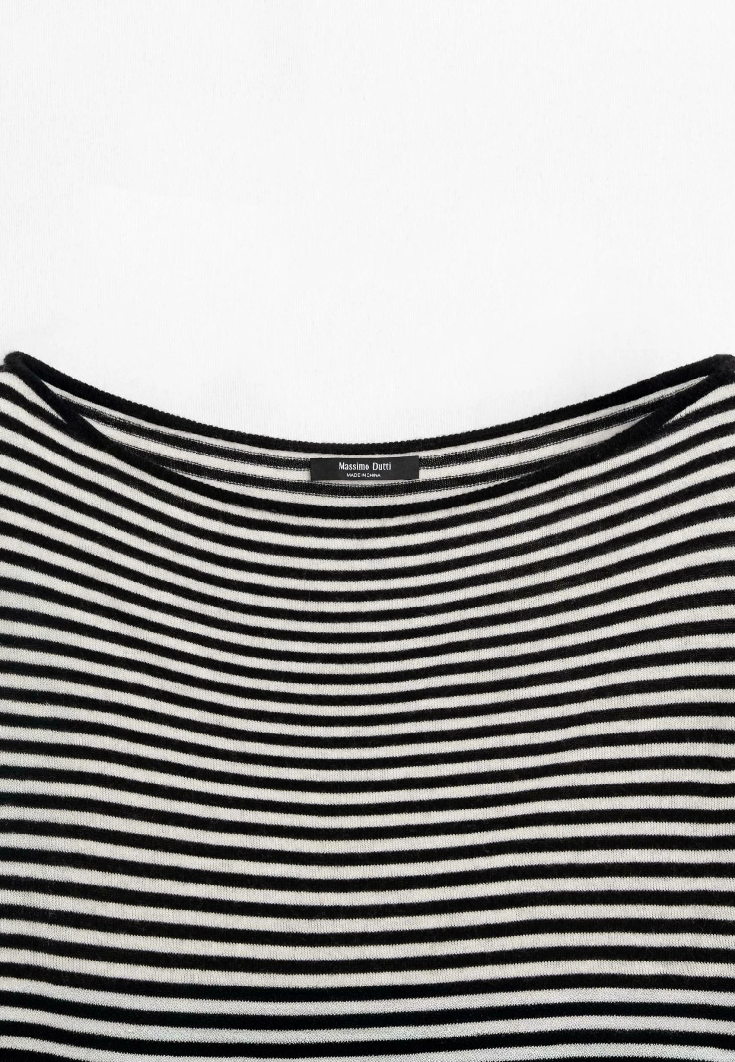 Massimo Dutti STRIPED LONG SLEEVE - Jumper - Black 9 Massimo Dutti STRIPED LONG SLEEVE - Jumper - Black - Image 7