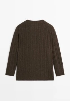 Massimo Dutti Cardigan - Mottled Dark Brown -Massimo Dutti Shop 0d1cbcff794c4eec96f33f89bd3a0f1b