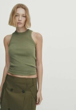 Massimo Dutti A-Line Skirt - Khaki -Massimo Dutti Shop 0d76a8e6703342ca8086234b97a70d6f