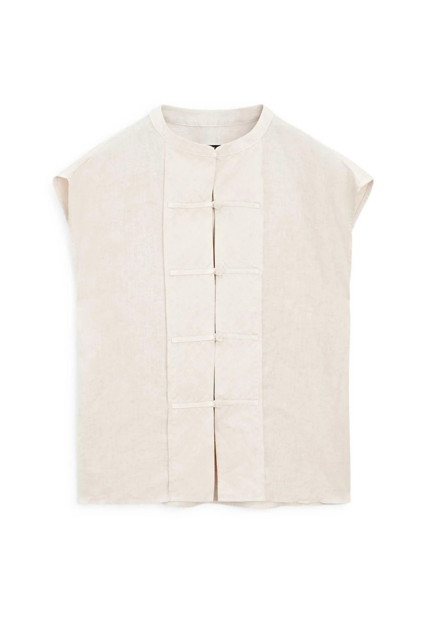 Massimo Dutti WAISTCOAT WITH BUTTONED CHEST DETAIL - Waistcoat - Dark Brown 10 Massimo Dutti WAISTCOAT WITH BUTTONED CHEST DETAIL - Waistcoat - Dark Brown - Image 8