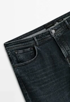 Massimo Dutti Regular-Fit Dirty Wash- Straight Leg Jeans - Blue -Massimo Dutti Shop 0daa4cbb144c4dbdb683a8787f517d1e