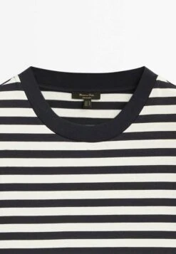 Massimo Dutti Short Sleeve Striped - Print T-Shirt - Blue 17 Massimo Dutti Short Sleeve Striped - Print T-Shirt - Blue -Massimo Dutti Shop 0dde78245d844be08ae7862295ba5a25