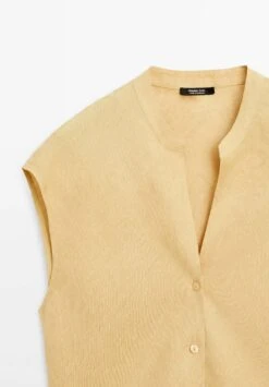 Massimo Dutti FLOWING OPEN NECK - Blouse - Beige 18 Massimo Dutti FLOWING OPEN NECK - Blouse - Beige -Massimo Dutti Shop 0e0157d1371647f69d7a2ee439b33aba