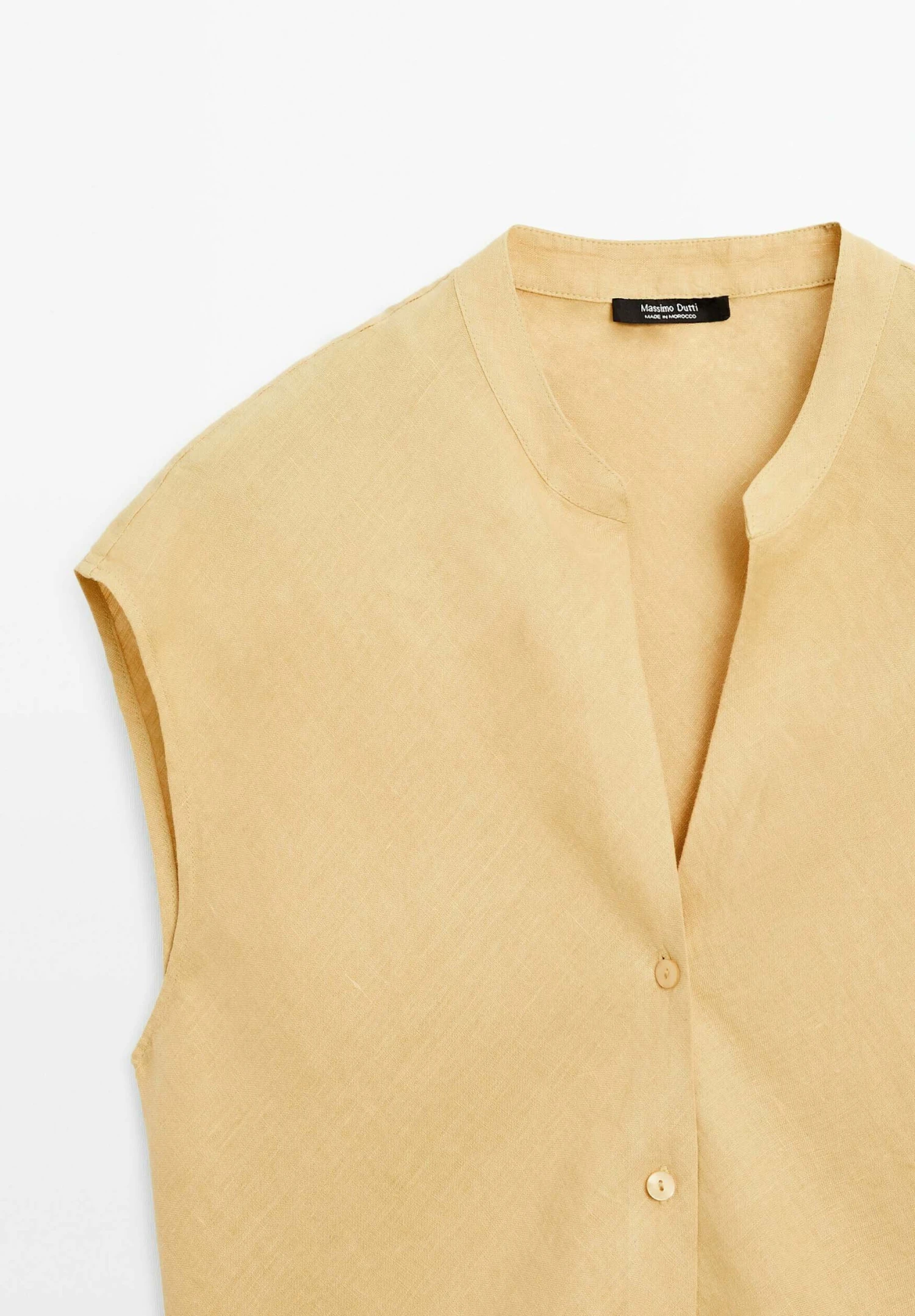 Massimo Dutti FLOWING OPEN NECK - Blouse - Beige 9 Massimo Dutti FLOWING OPEN NECK - Blouse - Beige - Image 7