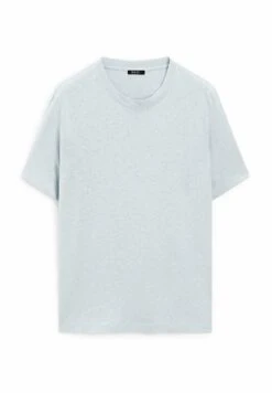Massimo Dutti SHORT SLEEVE WITH CREW NECK - Basic T-shirt - Light Blue -Massimo Dutti Shop 0e076e0dbb0d45448236528d552b2909