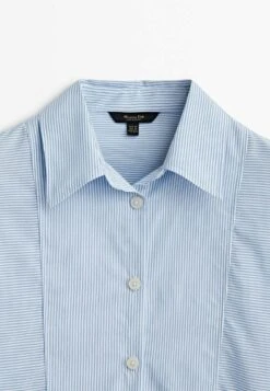 Massimo Dutti Striped With Chest Detailing - Button-Down Blouse - Light Blue 19 Massimo Dutti Striped With Chest Detailing - Button-Down Blouse - Light Blue -Massimo Dutti Shop 0e0acab63adc4161a430b6fa18e53a8b