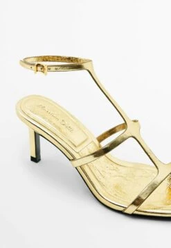 Massimo Dutti Strappy - Sandals - Gold Coloured -Massimo Dutti Shop 0e18132a741d45738a3232ea4bb9476c