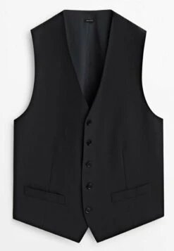 Massimo Dutti Suit Waistcoat - Dark Blue -Massimo Dutti Shop 0e26f890dce1407793ef4614bfcc3029