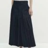 Massimo Dutti Rinse-Wash Box Pleat - Pencil Skirt - Dark Blue -Massimo Dutti Shop 0e289450d12341cc94d793c5a639dc6d