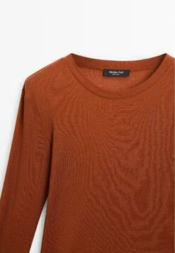 Massimo Dutti REGULAR FIT LONG SLEEVE - Long Sleeved Top - Orange -Massimo Dutti Shop 0e5c360610644c45af073512149b64e3