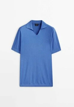 Massimo Dutti Milano Short Sleeve- Polo Shirt - Royal Blue -Massimo Dutti Shop 0e850a9bb0e143788782ca0f6c870186