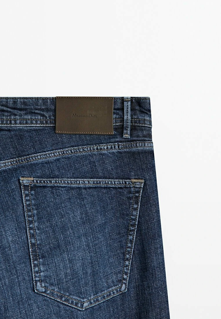 Massimo Dutti Enzymatic - Straight Leg Jeans - Dark Blue 10 Massimo Dutti Enzymatic - Straight Leg Jeans - Dark Blue - Image 8