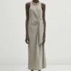 Massimo Dutti Midi With Knot Detail - Day Dress -Massimo Dutti Shop 0ed94e23dfb34c3eacfbab01ec3cee0b