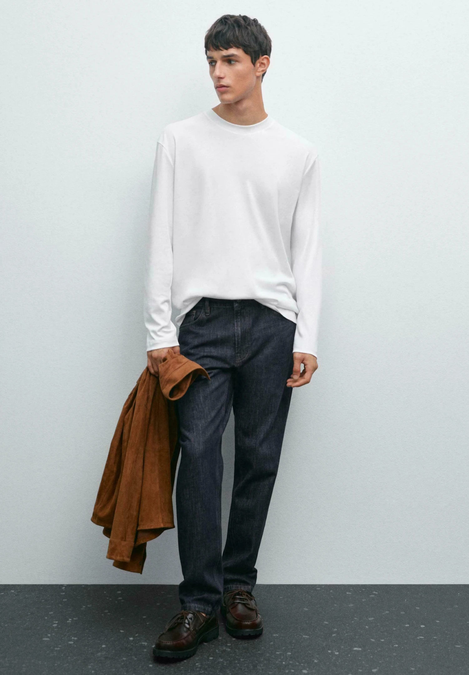 Massimo Dutti LONG SLEEVE MEDIUM WEIGHT - Long Sleeved Top - White 4 Massimo Dutti LONG SLEEVE MEDIUM WEIGHT - Long Sleeved Top - White - Image 2