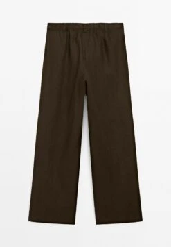 Massimo Dutti TRIPLE DARTED - Trousers - Mottled Dark Brown -Massimo Dutti Shop 0f0f50f63a9d434089da1c6bd8e2ccd7