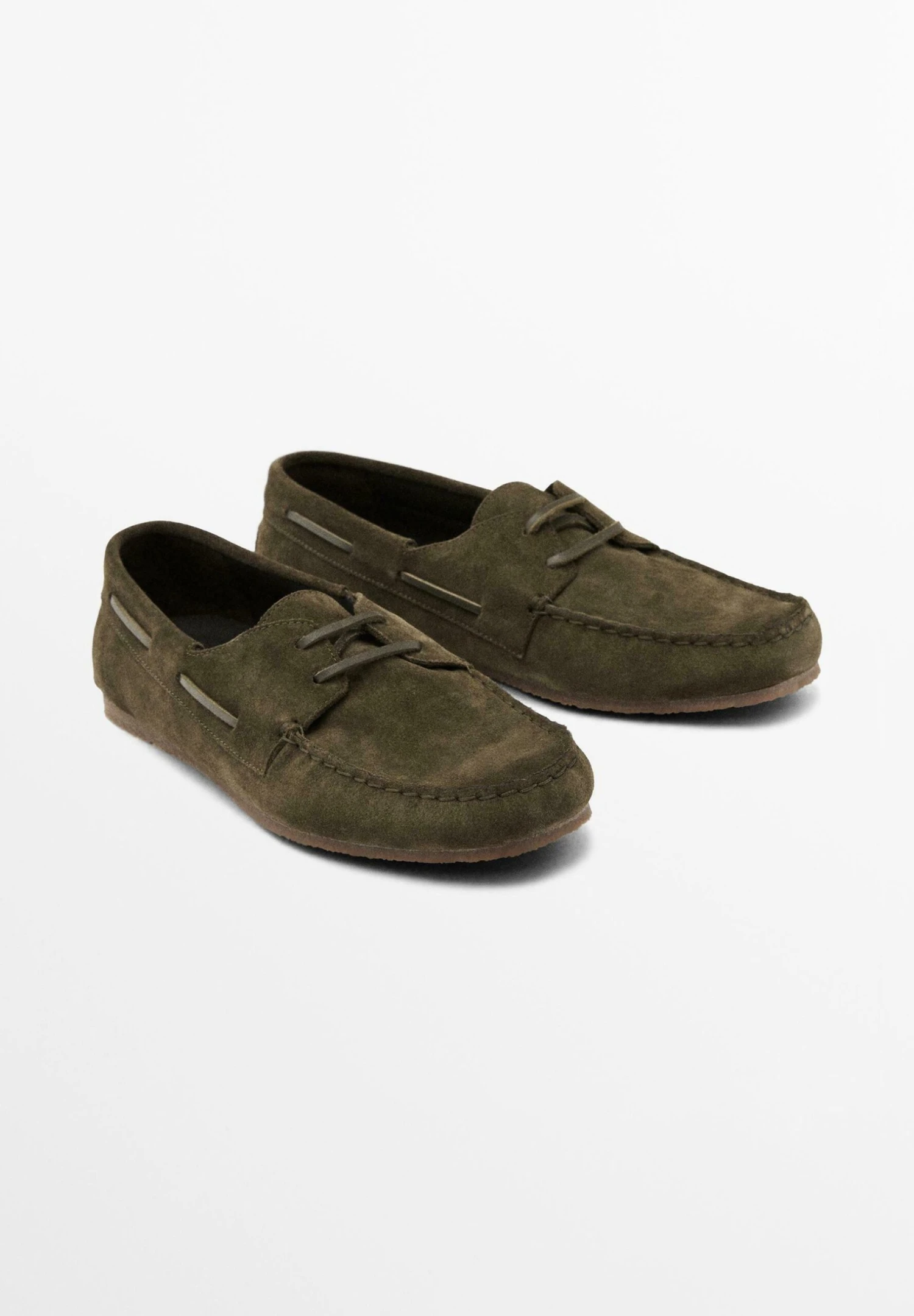 Massimo Dutti Boat Shoes - Khaki 4 Massimo Dutti Boat Shoes - Khaki - Image 2
