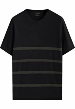 Massimo Dutti Stripe Textured - Print T-Shirt - Black 16 Massimo Dutti Stripe Textured - Print T-Shirt - Black -Massimo Dutti Shop 0f42a389b7414abba5369c2ca9ed6993