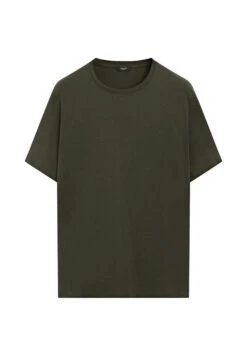 Massimo Dutti SHORT SLEEVE WITH CREW NECK - Basic T-shirt - Beige -Massimo Dutti Shop 0f4fe2424a7d46418f902e9e67577115