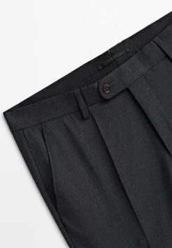 Massimo Dutti Plain Blend- Suit Trousers - Dark Grey 20 Massimo Dutti Plain Blend- Suit Trousers - Dark Grey -Massimo Dutti Shop 0f8be92374a745d0b9fc18e4be5c72b7