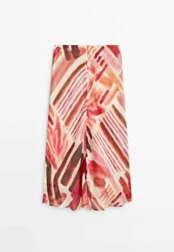 Massimo Dutti Watercolour Print Midi - A-Line Skirt -Massimo Dutti Shop 0fc8f8cd924e42f5bf5f9938e1f3e84d