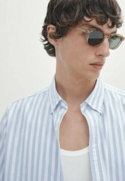 Massimo Dutti Soft Wash Regular Fit Striped Oxford - Shirt - Blue 16 Massimo Dutti Soft Wash Regular Fit Striped Oxford - Shirt - Blue -Massimo Dutti Shop 0fca615cb87b4b4ab69b6980411f3899