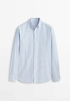 Massimo Dutti Soft Wash Regular Fit Striped Oxford- Shirt - Light Blue 20 Massimo Dutti Soft Wash Regular Fit Striped Oxford- Shirt - Light Blue -Massimo Dutti Shop 0fcdc785be544f7c9583616e6b1a63e7