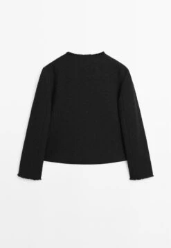 Massimo Dutti CROPPED CREW NECK WITH POCKETS - Light Jacket - Black -Massimo Dutti Shop 0fcdf623d92d4e4ba542ba6fc94c0f80