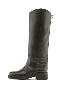 Massimo Dutti BRUSHED - Platform Boots - Dark Brown