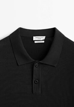Massimo Dutti Studio - Blend - Polo Shirt - Black -Massimo Dutti Shop 100061a683ac47c499f6e6e46d10ca64