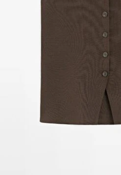 Massimo Dutti TAILORED FIT WITH BUTTONS - Waistcoat - Brown -Massimo Dutti Shop 103bee253d1941929444d0db0eeeb7b1