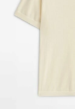 Massimo Dutti Milano Short Sleeve- Polo Shirt - Beige -Massimo Dutti Shop 10493b5caee6473587b4381bb6bad664