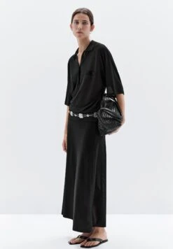 Massimo Dutti LONG FLARED - A-line Skirt - Black -Massimo Dutti Shop 10962d8ed53f4bf981e263c053195838