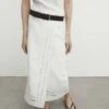 Massimo Dutti With Embroidery Detail- Wrap Skirt - White -Massimo Dutti Shop 10a8f993ecc34148a5183f48e770d022