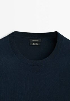 Massimo Dutti Crew Neck - Sweatshirt - Dark Blue -Massimo Dutti Shop 10b0a1ae136949fc856f2f4487498ac9