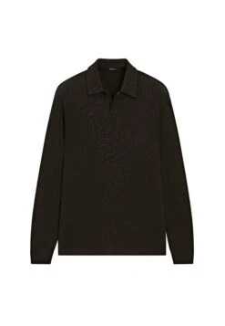 Massimo Dutti TEXTURED LONG SLEEVE - Polo Shirt - WHITE -Massimo Dutti Shop 10bde078607b4d38ab1bef602700454e