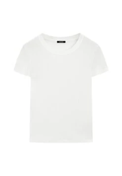 Massimo Dutti TEXTURED CREPE-EFFECT WITH CREW NECK - Basic T-shirt - Red -Massimo Dutti Shop 10c4ac519e5a4bddb0cbacdd97f9c176