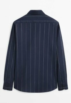 Massimo Dutti Regular Fit Wide Striped - Shirt - Dark Blue 17 Massimo Dutti Regular Fit Wide Striped - Shirt - Dark Blue -Massimo Dutti Shop 10d966825de4486a8250993e19b22d6e